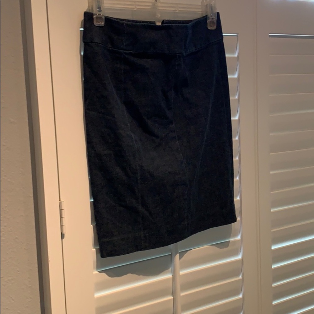 Vince pencil denim skirt